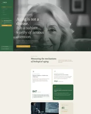 Research Center Landing Page Template