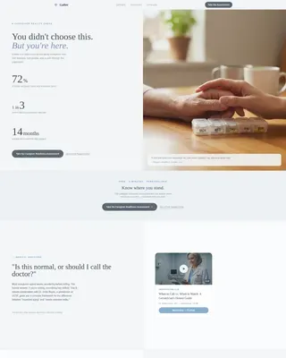 Geriatrics Support Community Landing Page Template