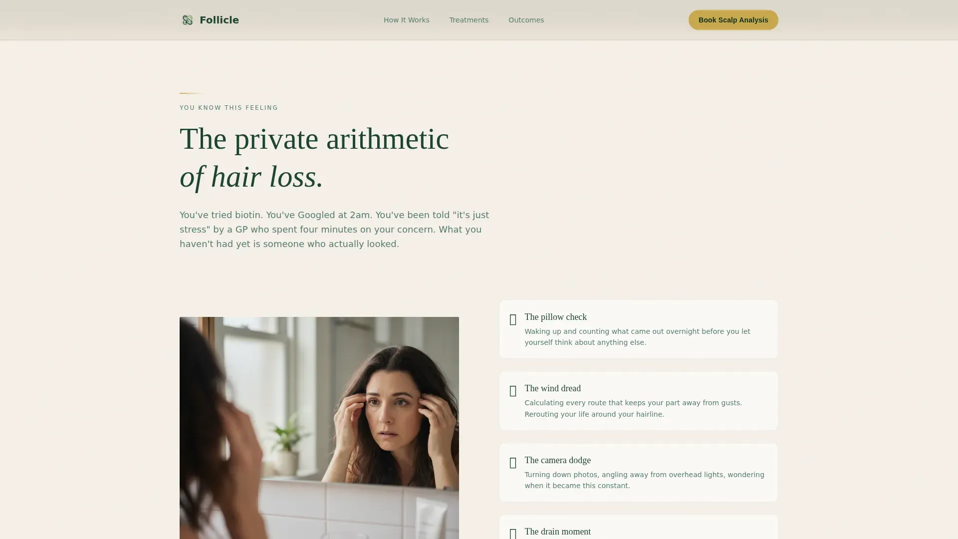 Hair Loss & Trichology Clinic Landing Page Template
