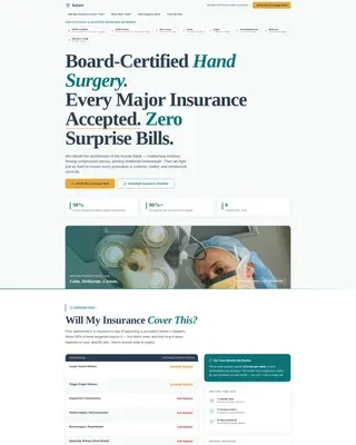 Insurance Services Landing Page Template