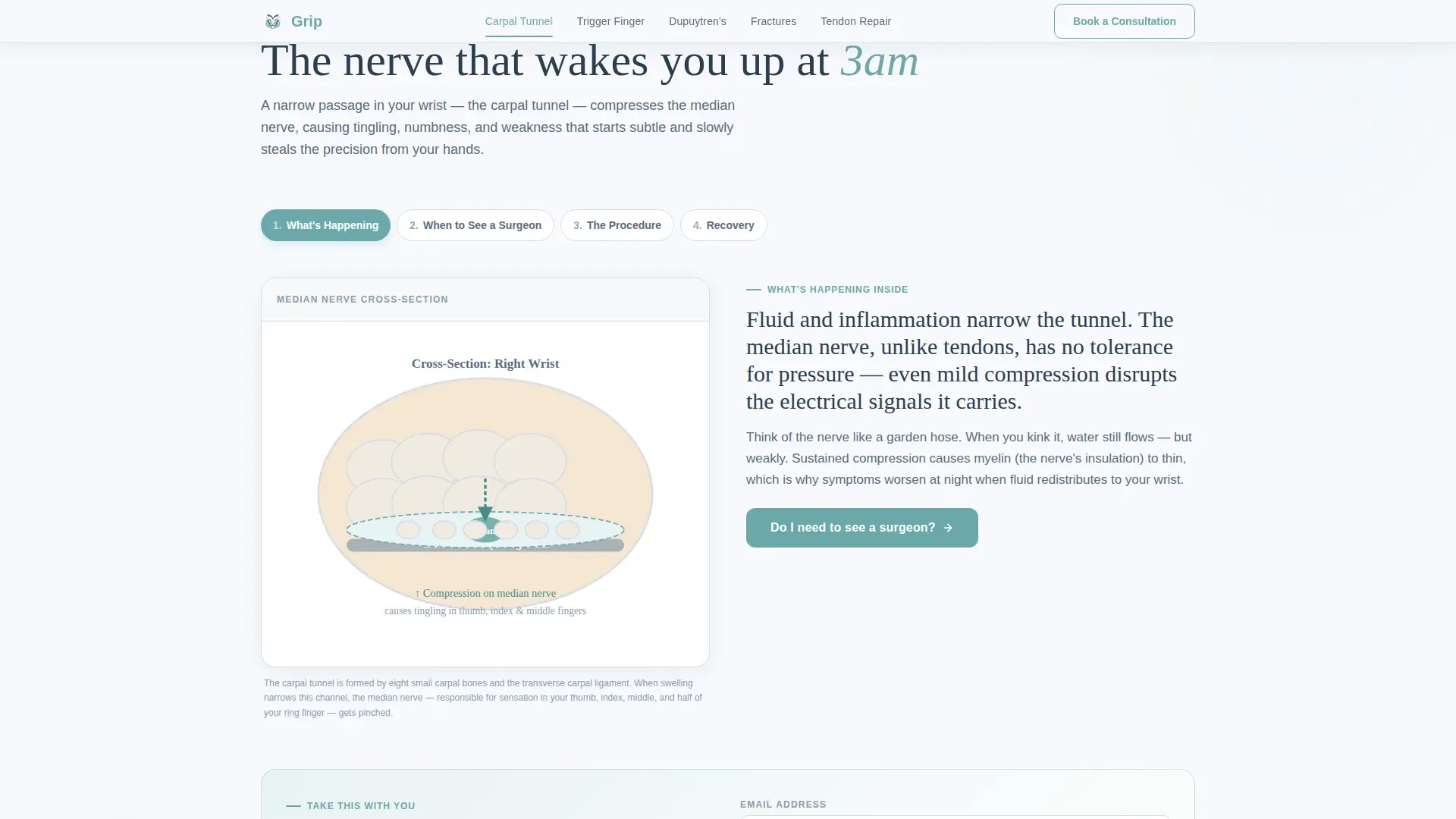 Patient Education Landing Page Template