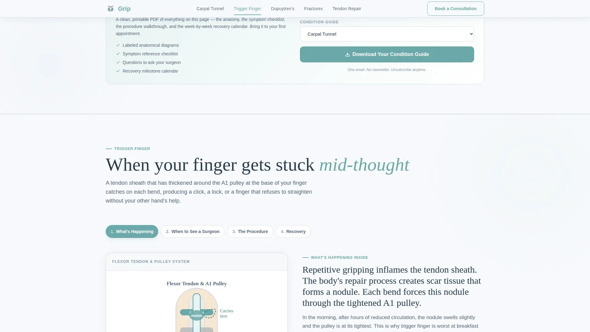 Patient Education Landing Page Template