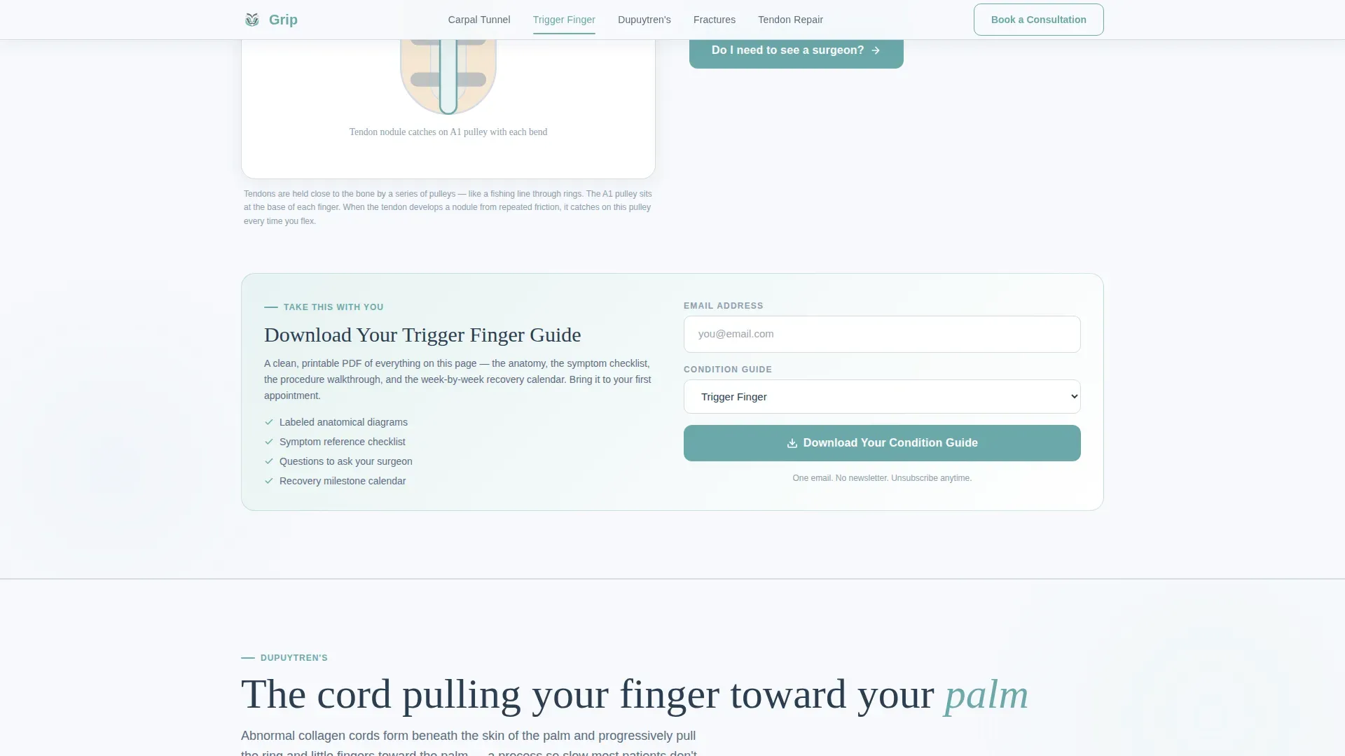 Patient Education Landing Page Template