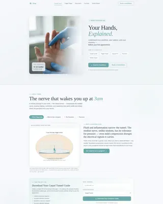 Patient Education Landing Page Template