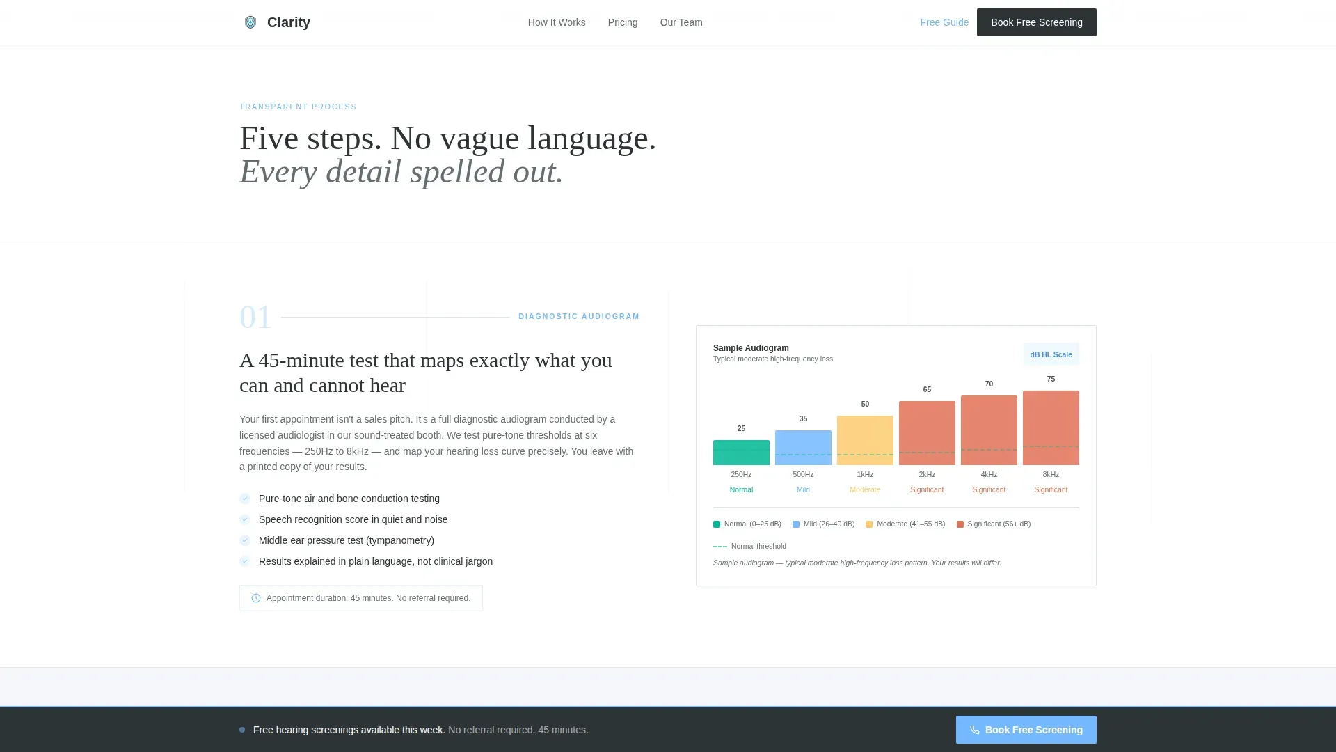 Hearing Aid Clinic Landing Page Template