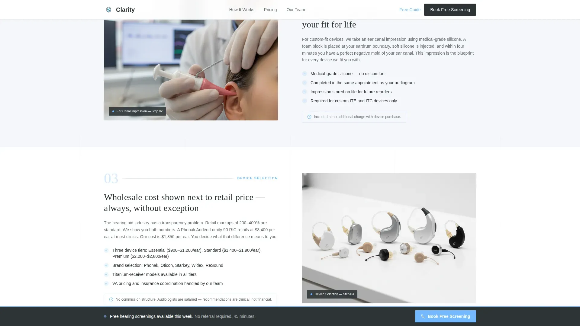 Hearing Aid Clinic Landing Page Template