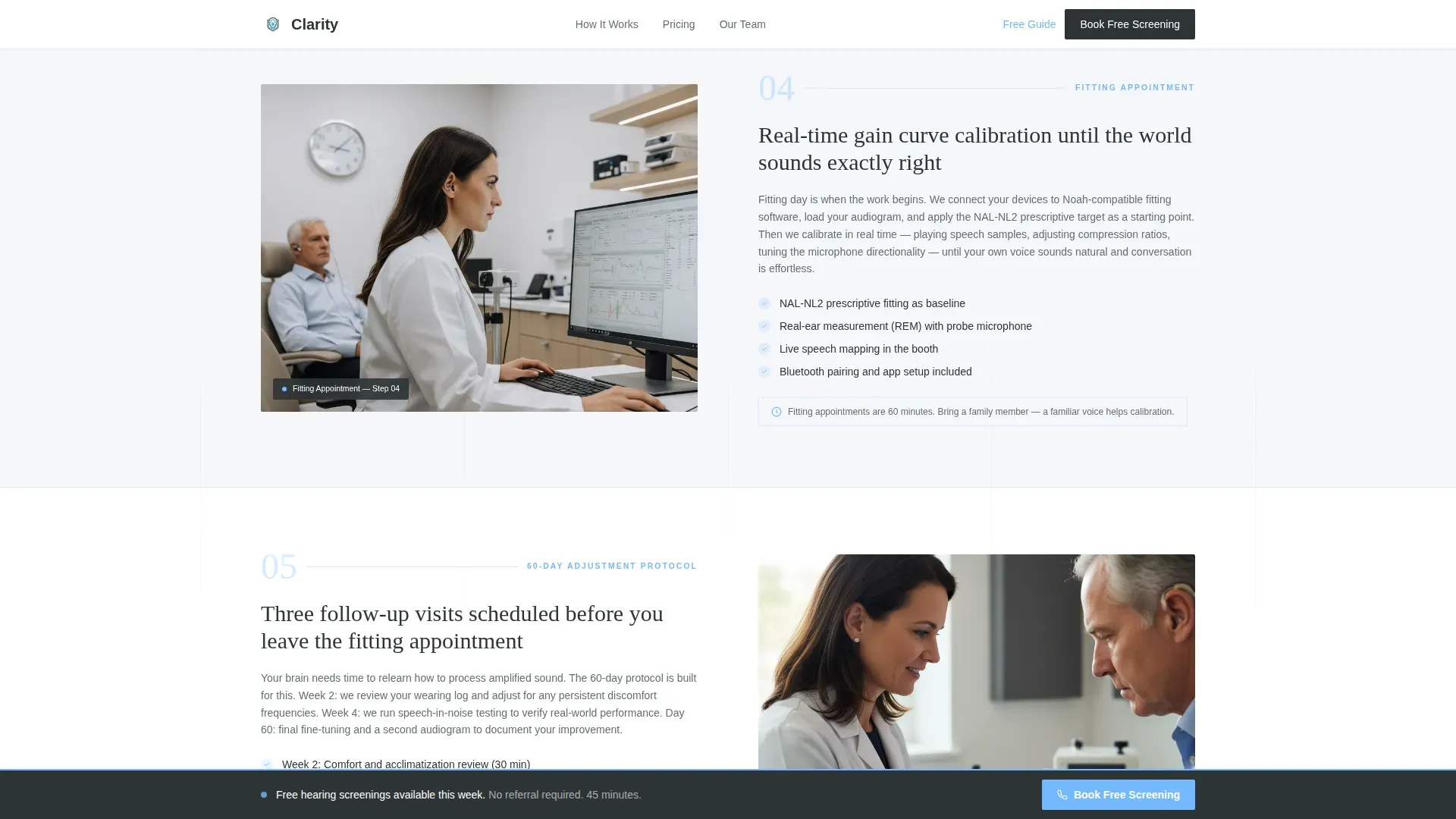 Hearing Aid Clinic Landing Page Template