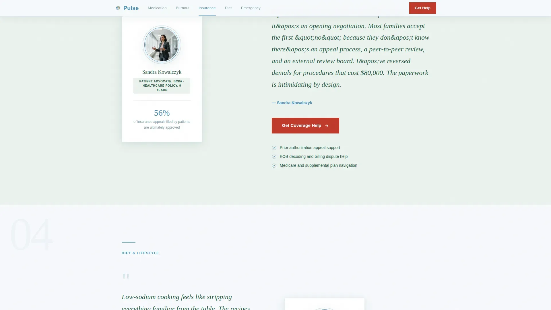 Heart Disease Caregiver Support Landing Page Template