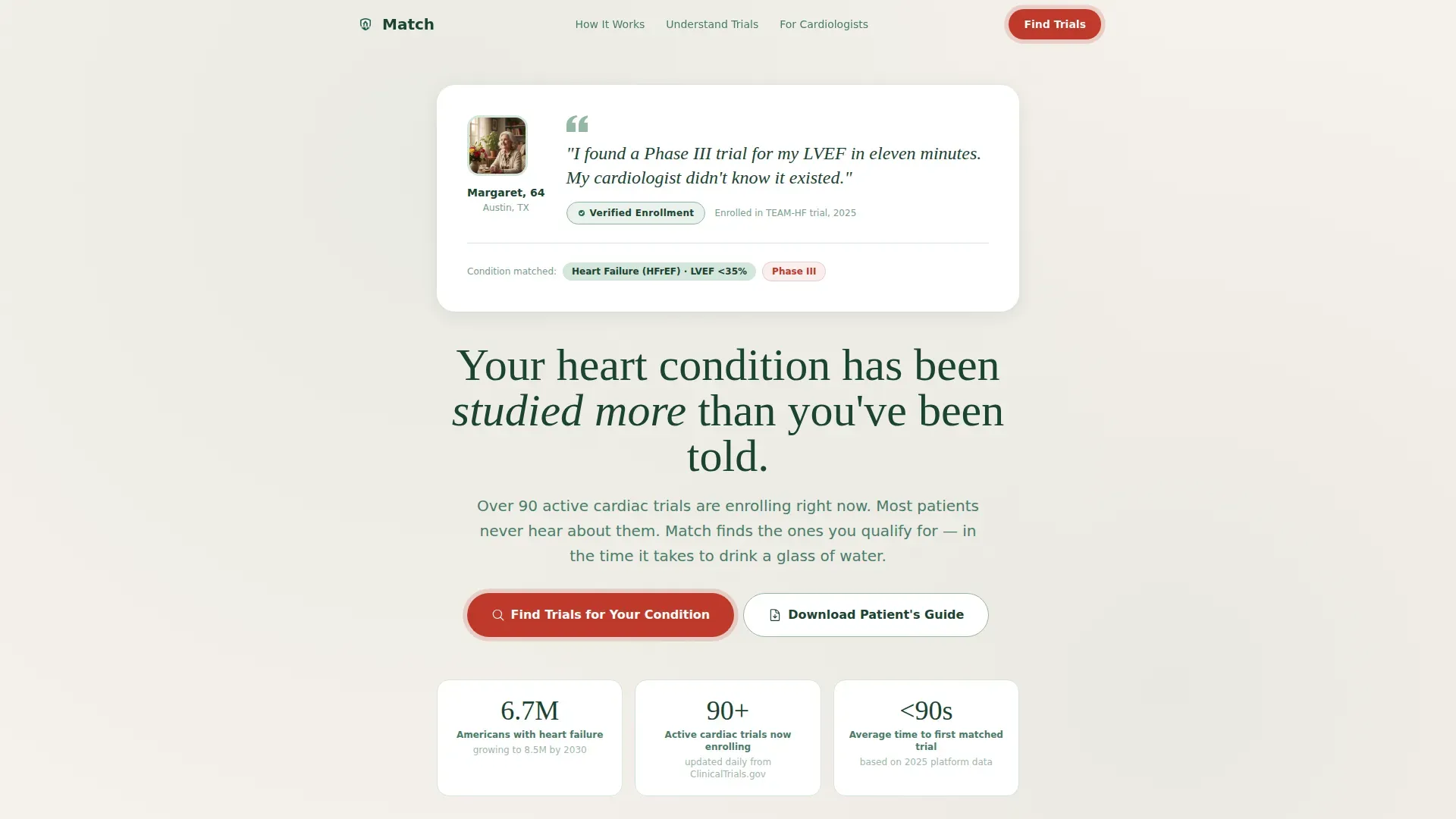 Clinical Trials Landing Page Template