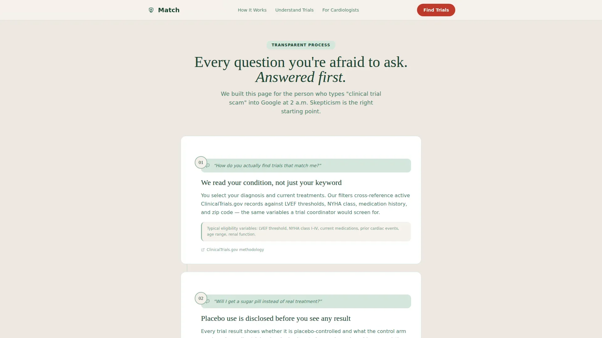 Clinical Trials Landing Page Template