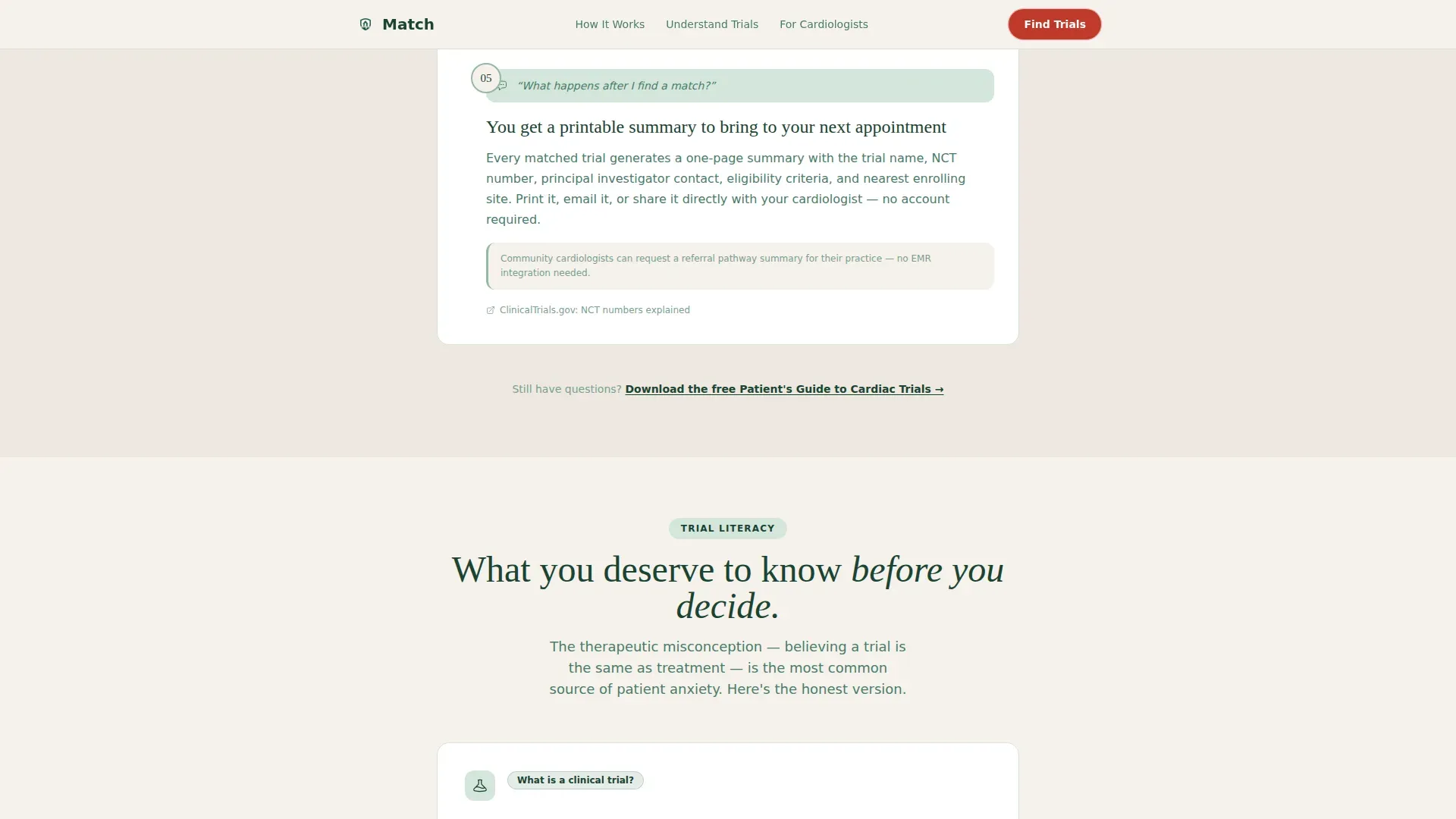 Clinical Trials Landing Page Template