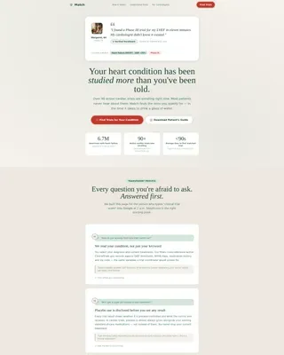 Clinical Trials Landing Page Template