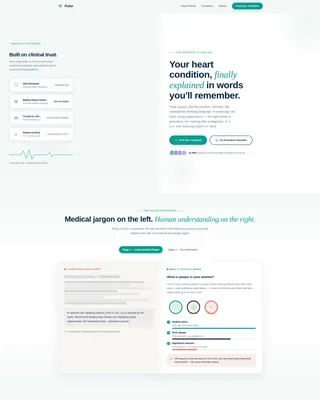 Heart Disease Patient Education Landing Page Template