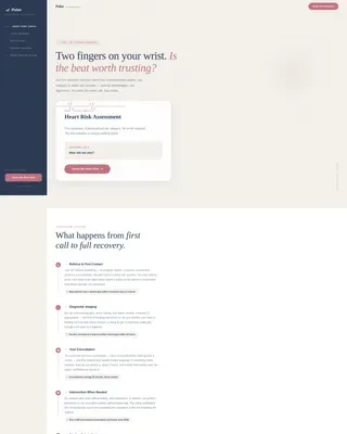 Heart Disease Specialist Clinic Landing Page Template