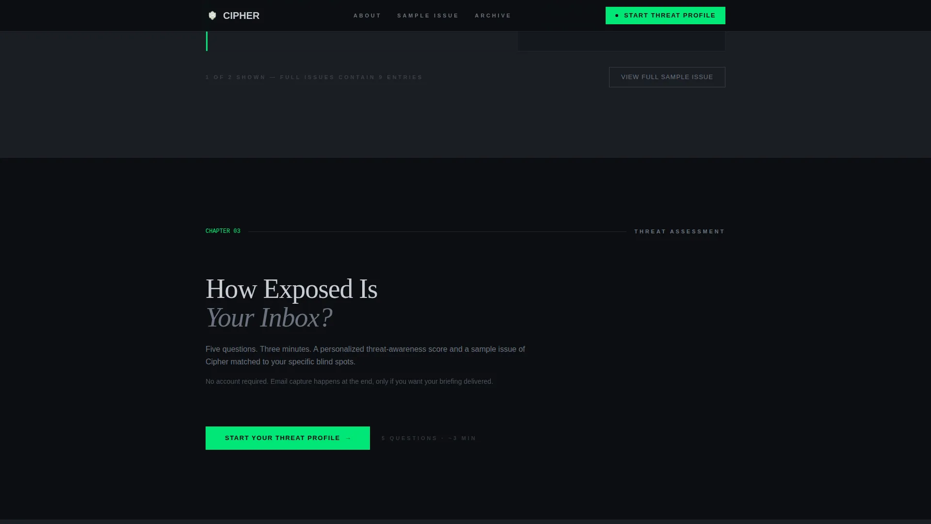 Cybersecurity Newsletter Blog Website Template
