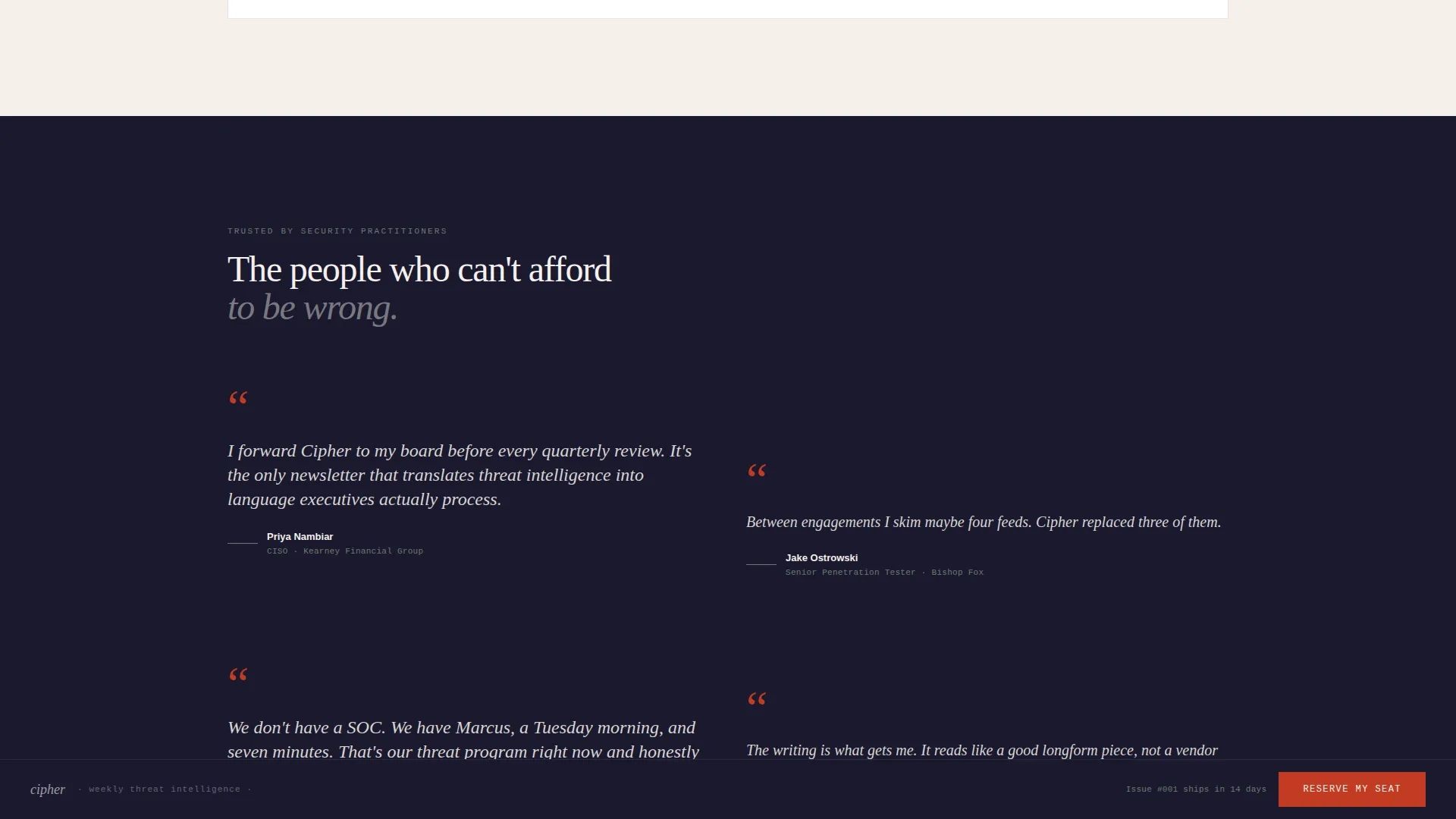 Cybersecurity Newsletter Pre-Launch Website Template