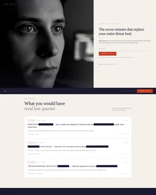 Cybersecurity Newsletter Pre-Launch Website Template
