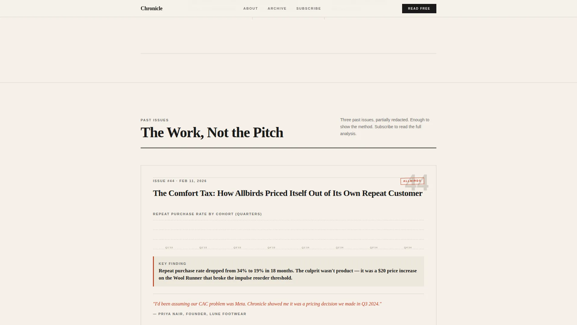 D2C Brand Newsletter Landing Page Template