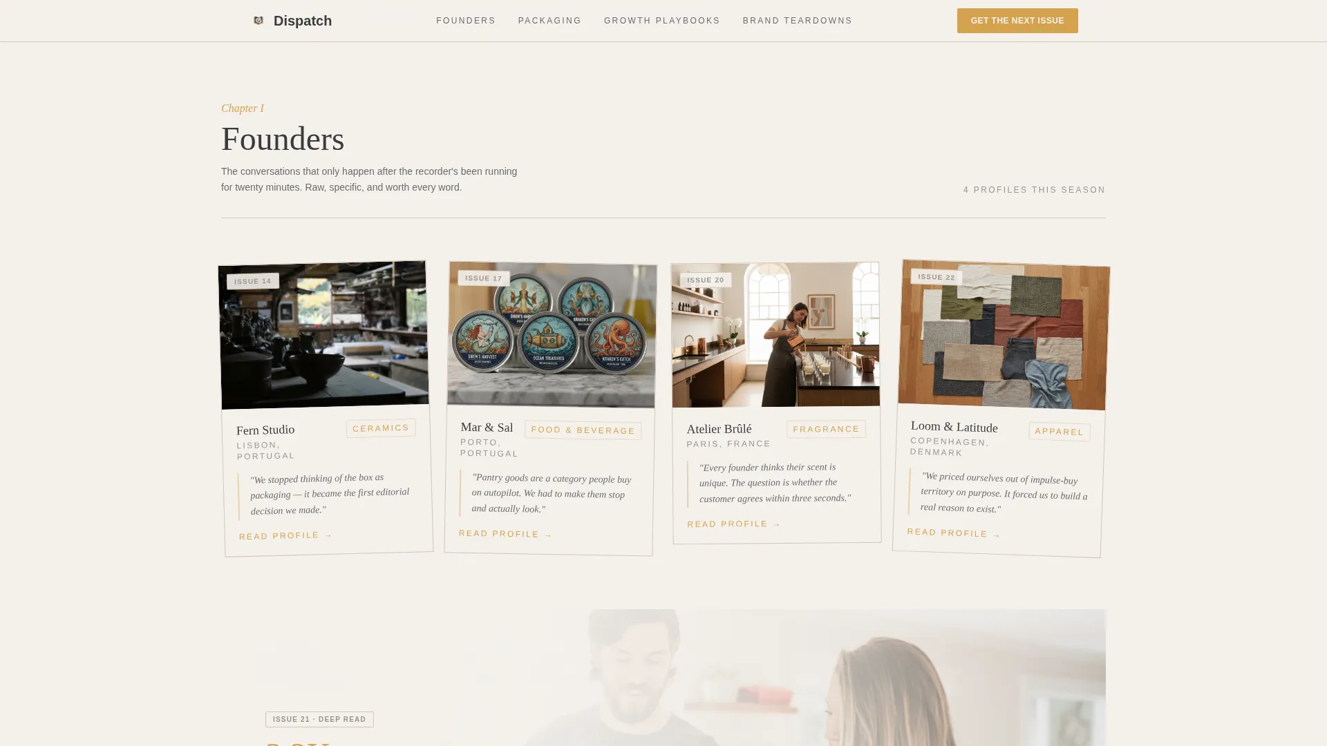 DTC Brand Newsletter Landing Page Template