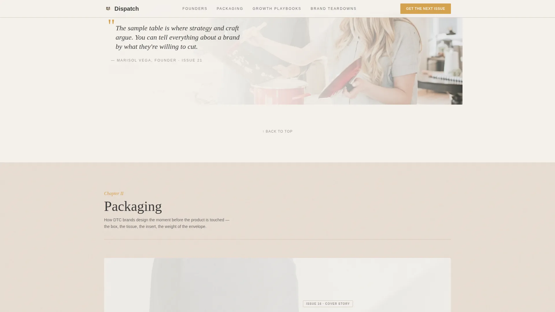 DTC Brand Newsletter Landing Page Template