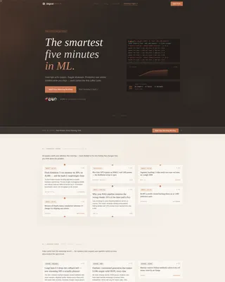 Data Science Newsletter Landing Page Template