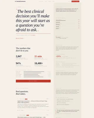 Dental Community Forum Landing Page Template