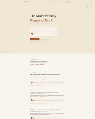 Dental Podcast Landing Page Template