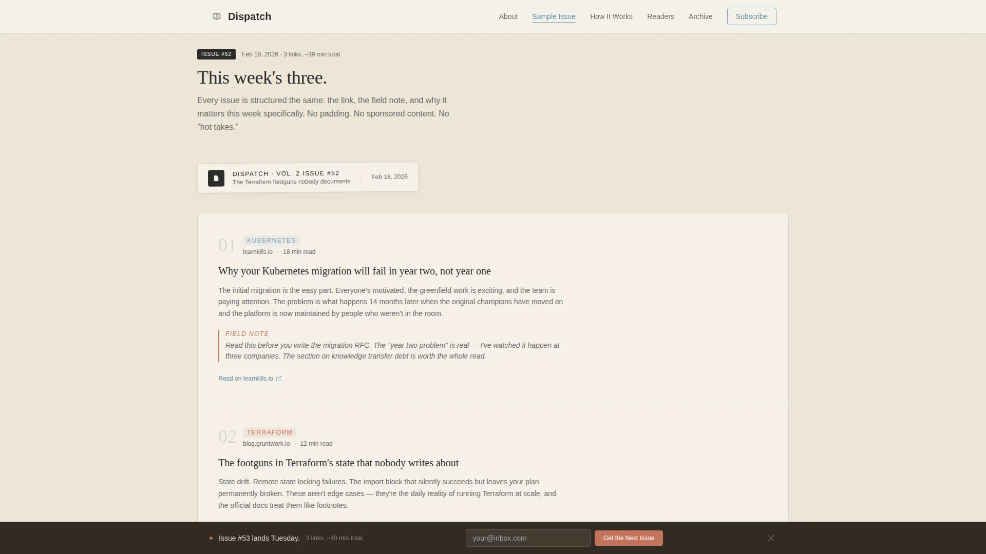 DevOps Newsletter Landing Page Template