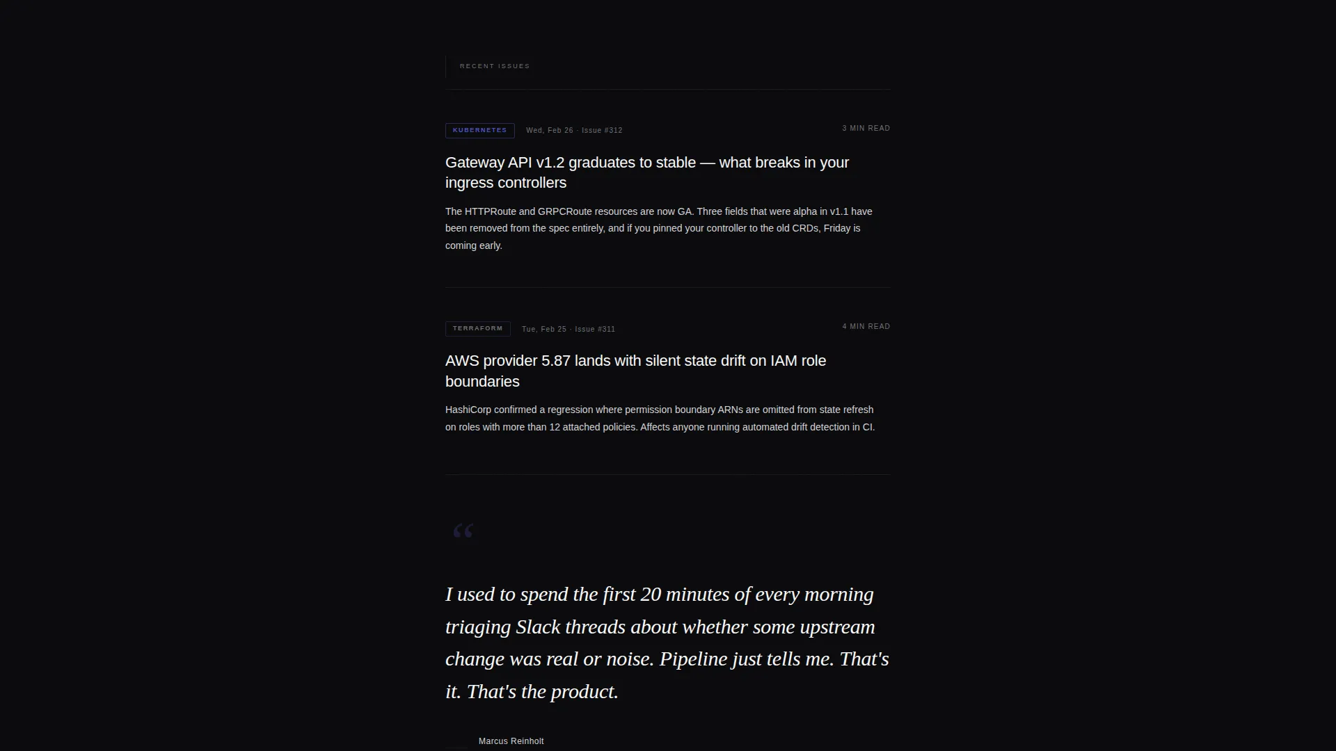 DevOps Newsletter Waitlist Landing Page Template