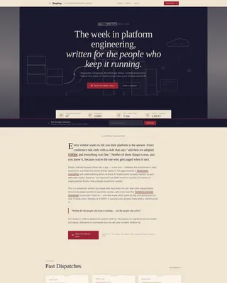 DevOps & Platform Engineering Newsletter Landing Page