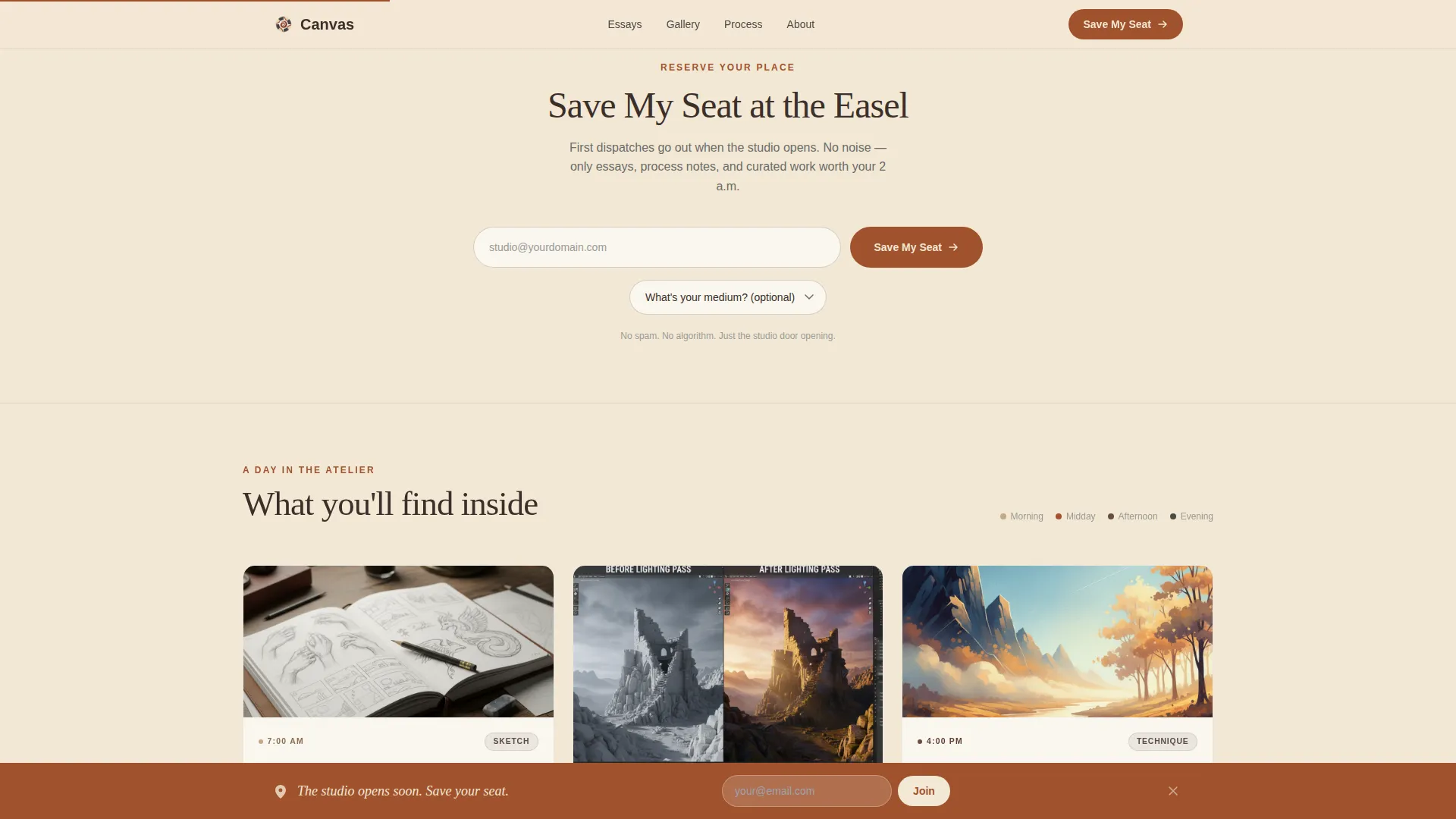 Digital Art Blog Coming Soon Landing Page