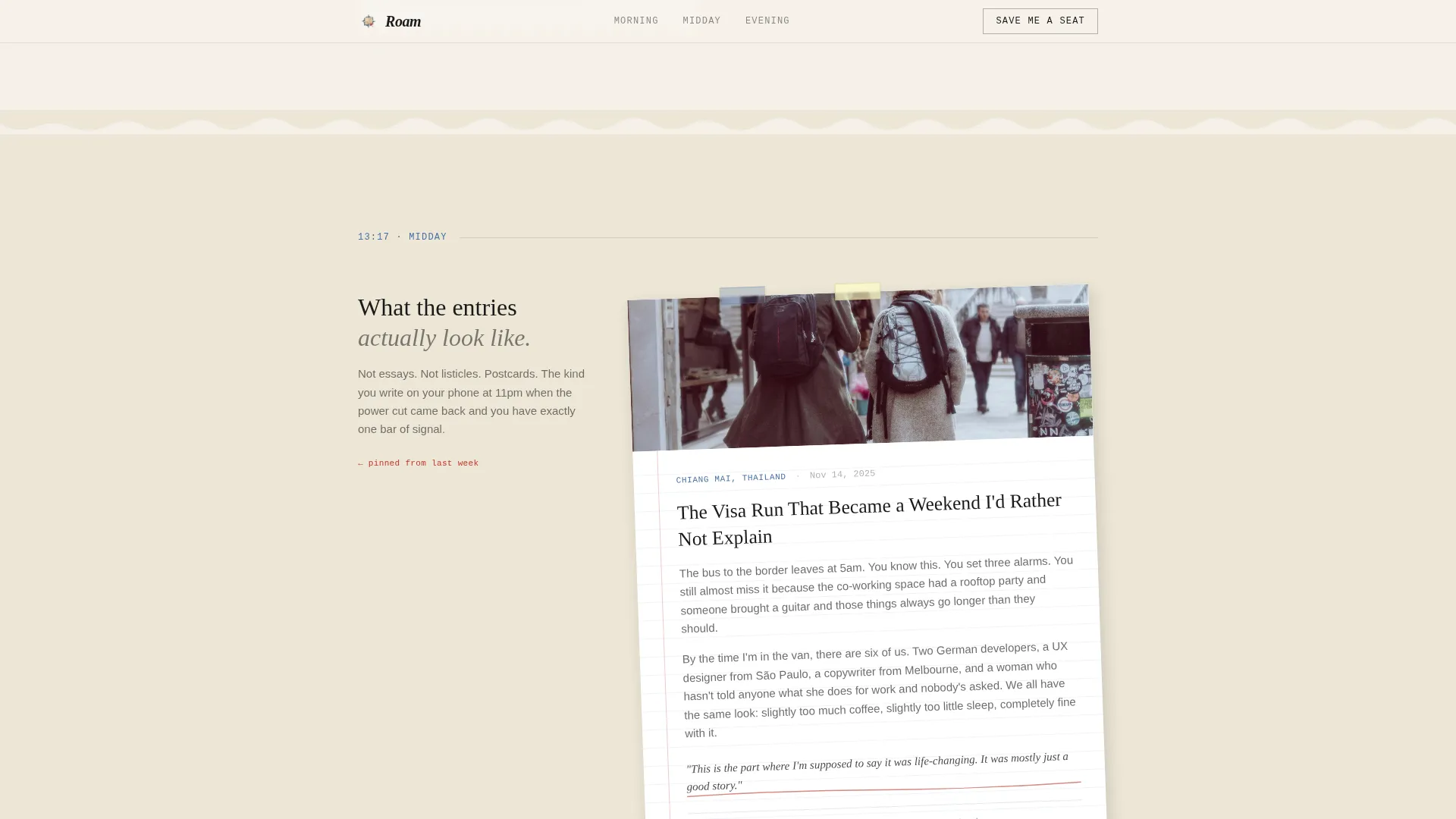 Digital Nomad Blog Landing Page Template