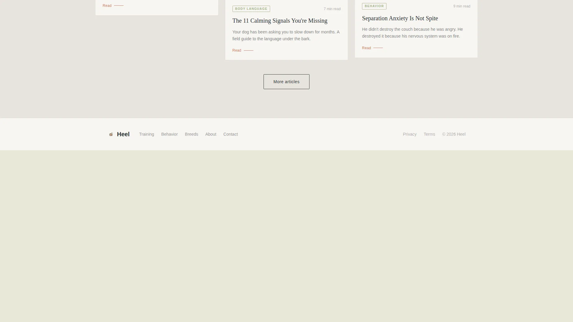 Dog Training Blog Landing Page Template