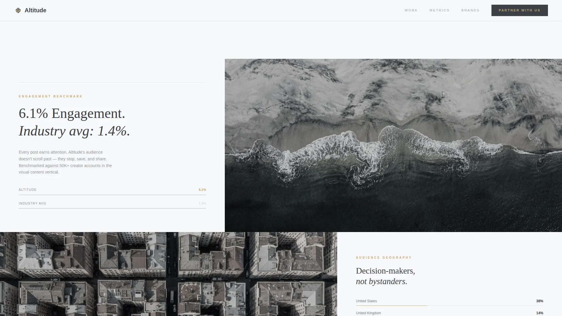 Stunning Dronephotography | Free Website Template | Rocket