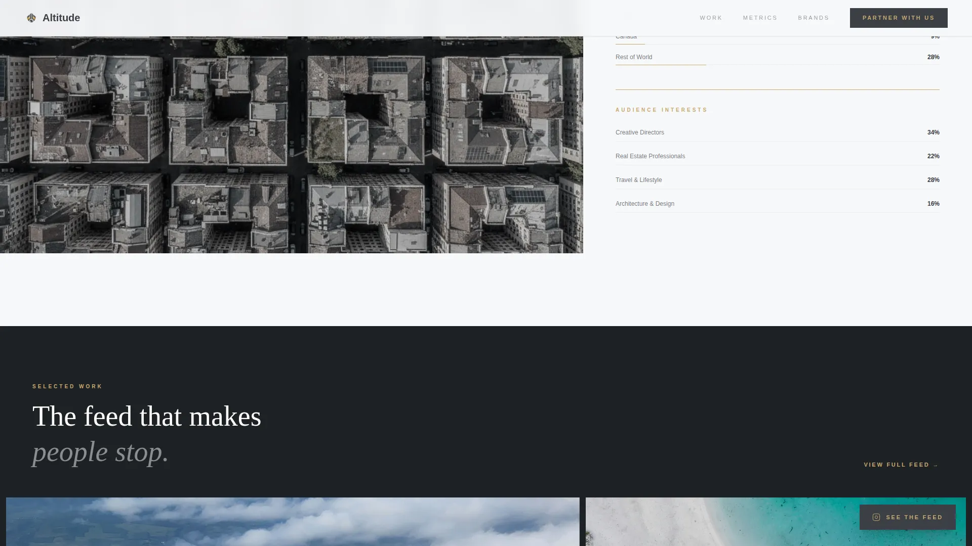Stunning Dronephotography | Free Website Template | Rocket