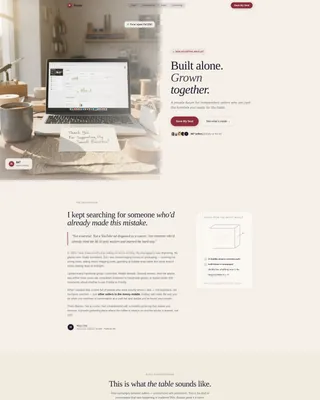 E-Commerce Community Forum Waitlist Landing Page