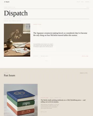 Curated eCommerce Newsletter Landing Page Template
