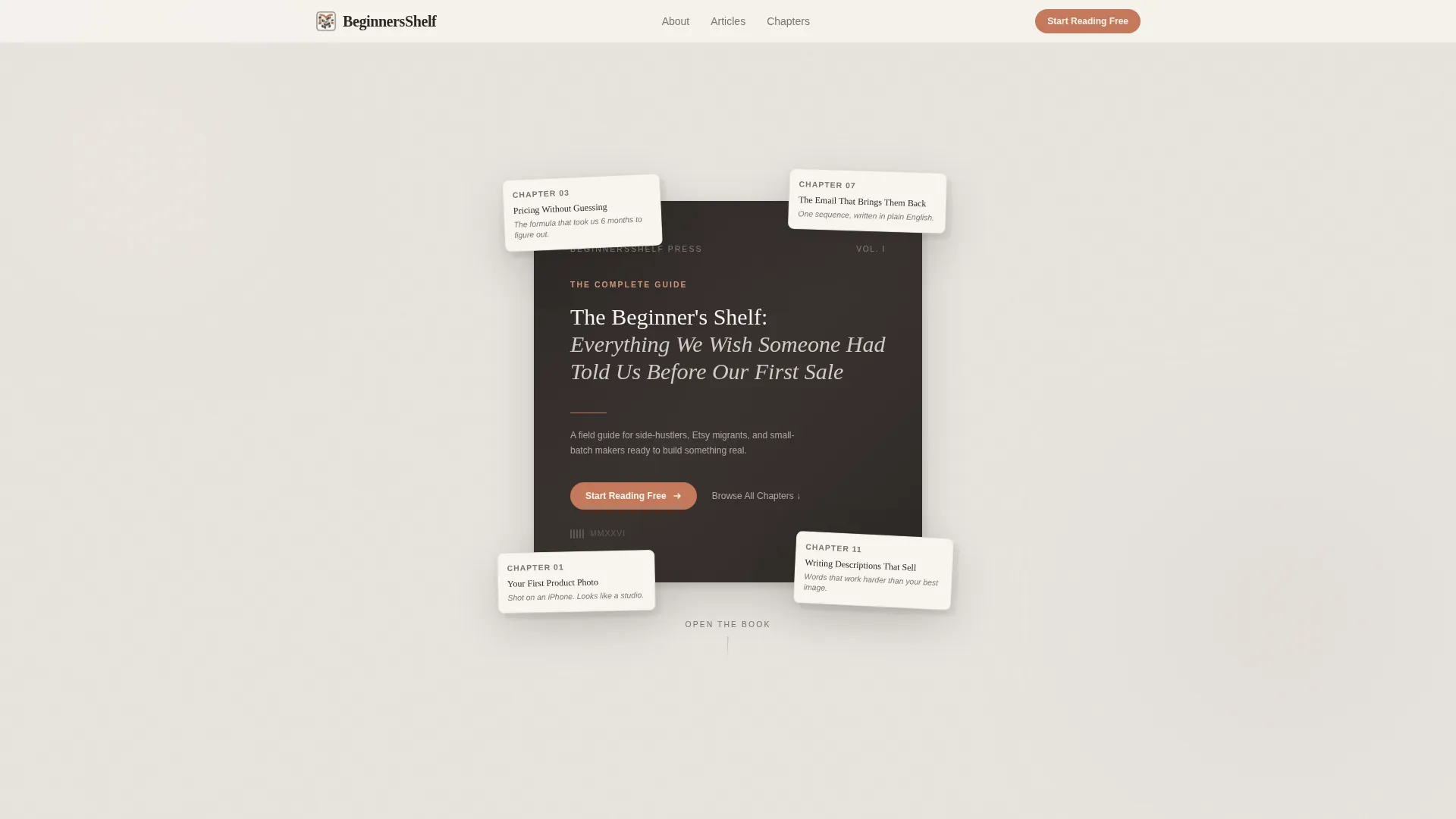 Editorial eCommerce Blog Landing Page Template