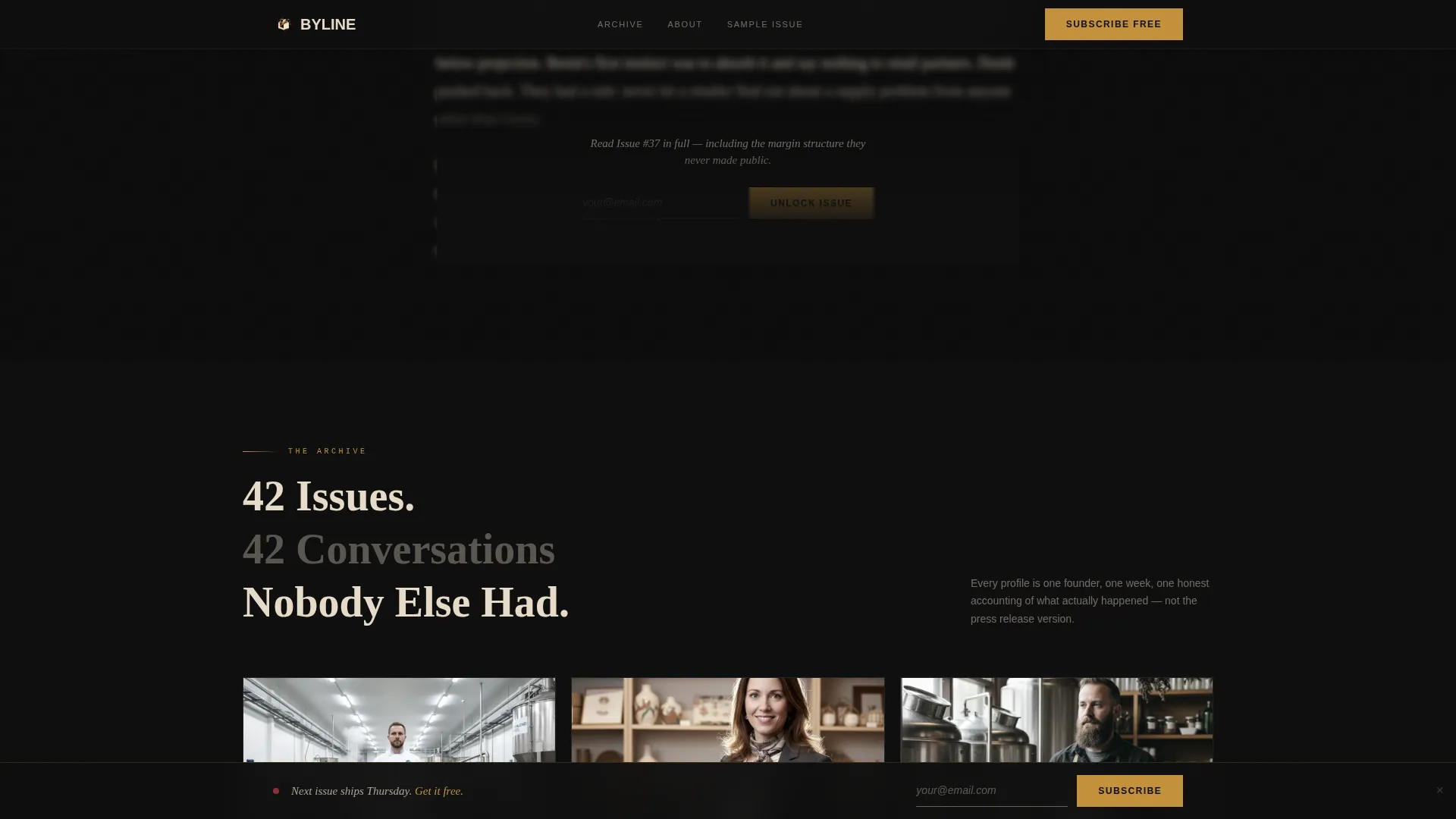 Cinematic eCommerce Newsletter Landing Page Template