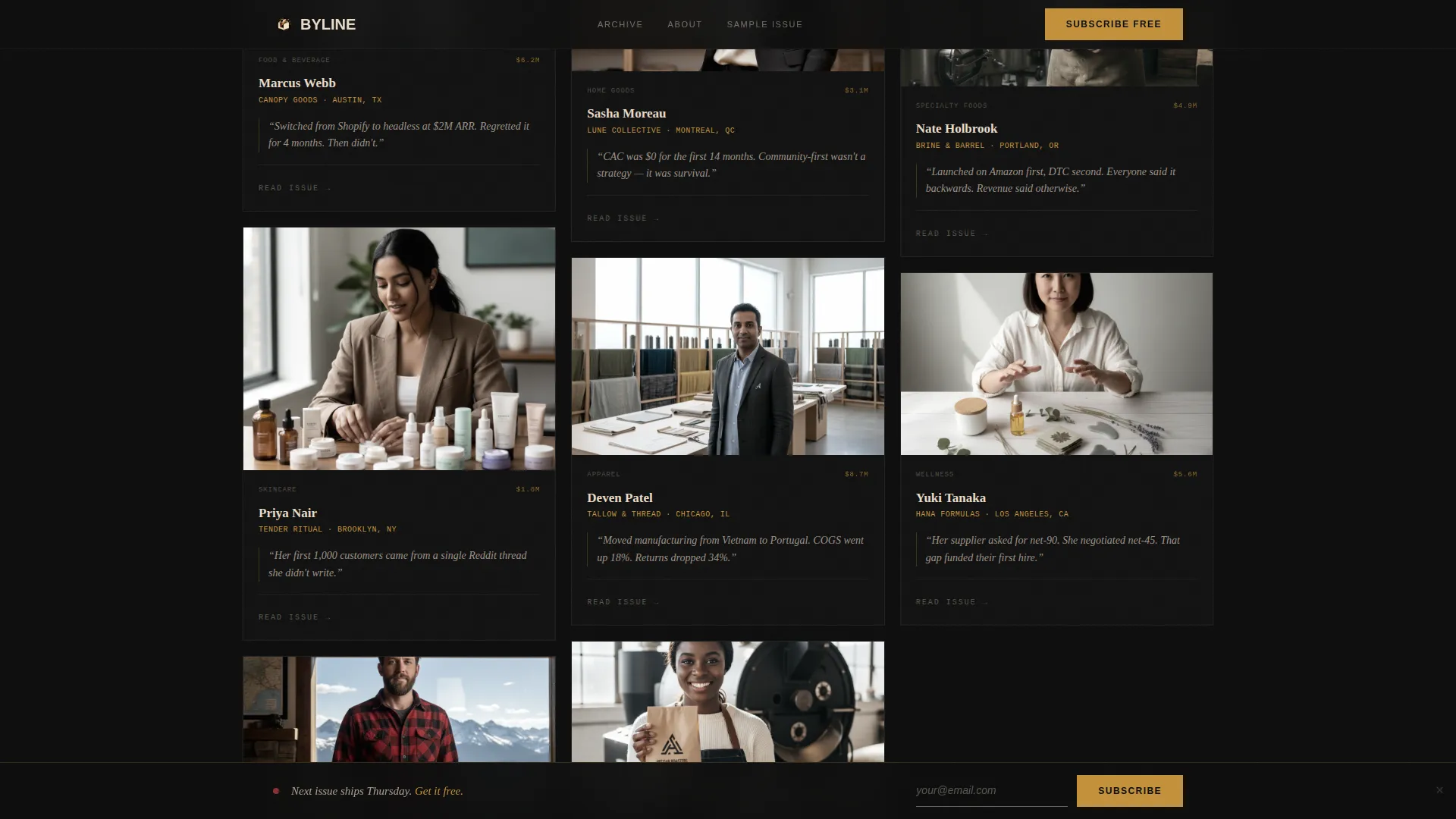 Cinematic eCommerce Newsletter Landing Page Template