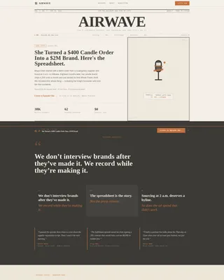 E-Commerce Podcast Landing Page Template