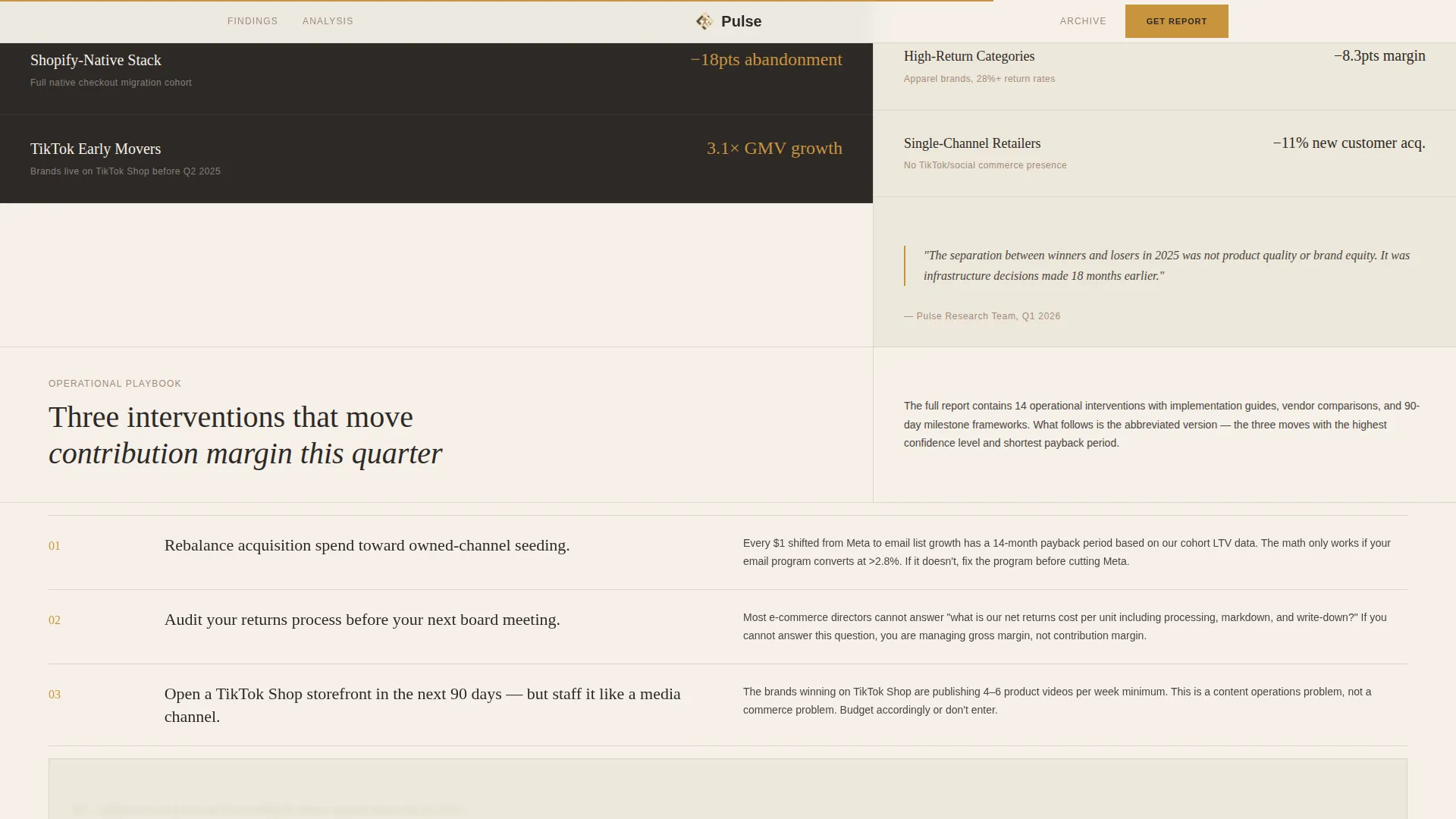 Authoritative eCommerce Landing Page Template