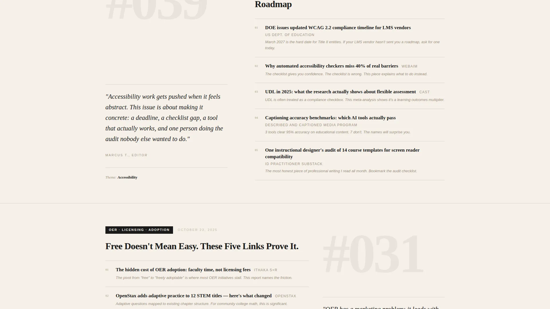 Premium Curated Landing Page Template