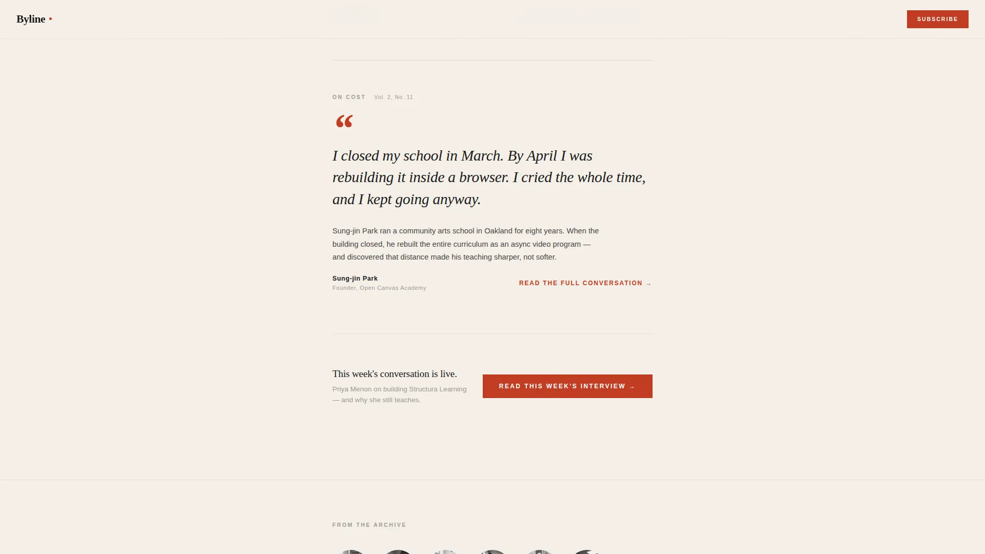 Edtech Interview Newsletter Landing Page Template