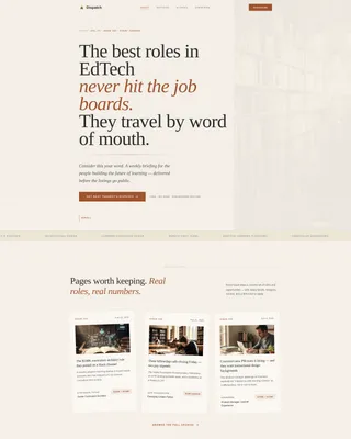 EdTech Newsletter Landing Page Template