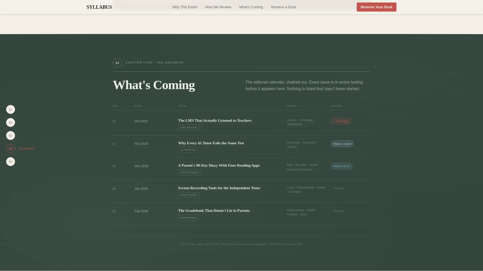 Edtech Review Blog Landing Page Template