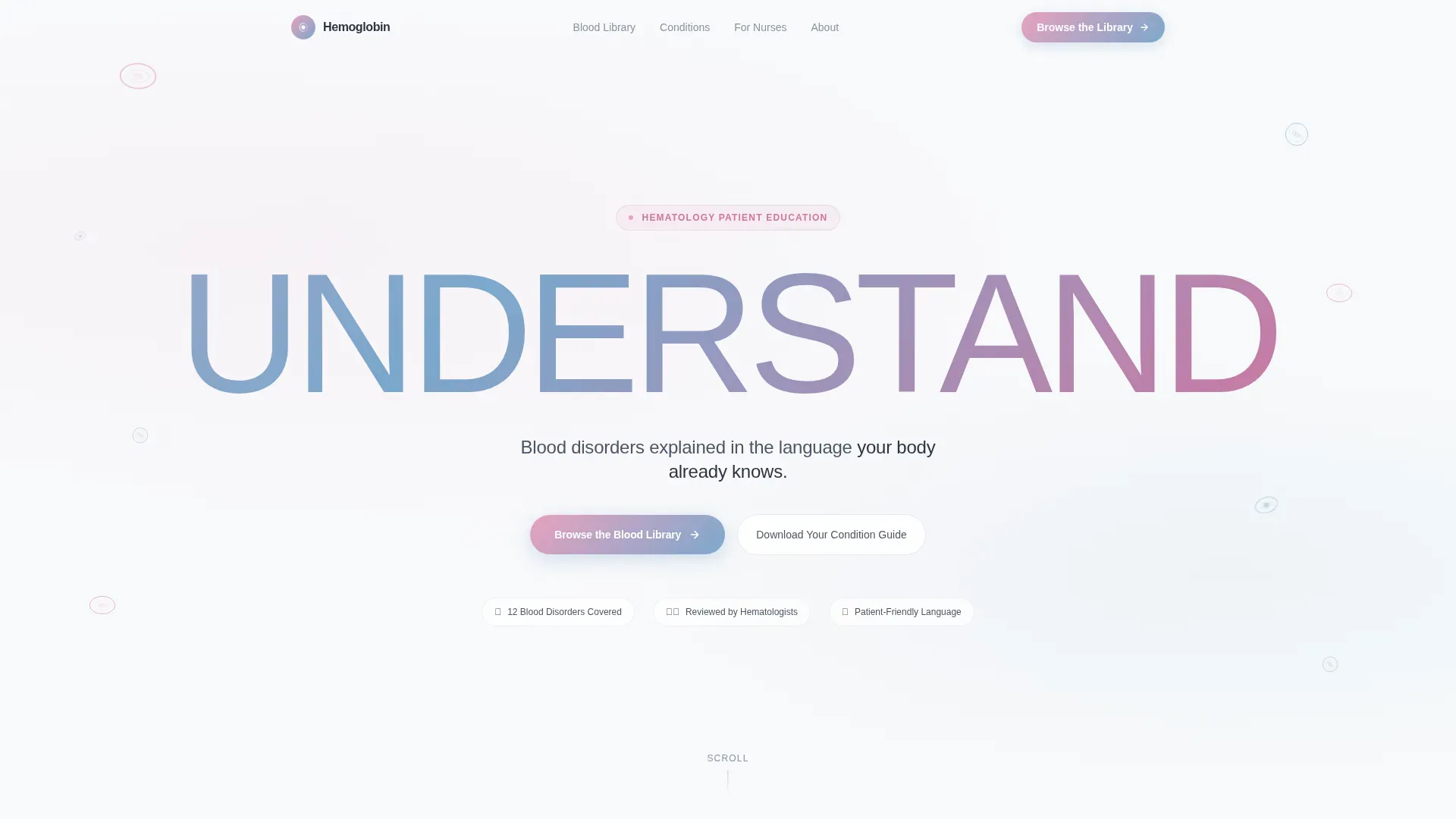Hematology Education Landing Page Template