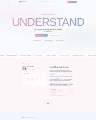 Hematology Education Landing Page Template