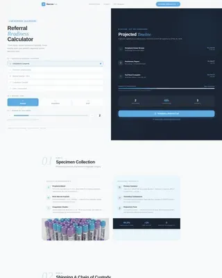 Hematopathology Lab Landing Page Template