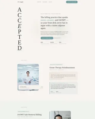 Dental Billing Landing page Template